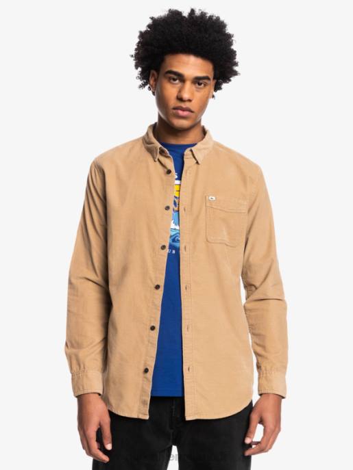 esso Quiksilver uomini camicia a maniche lunghe con scia di fumo tannino HTZR1224