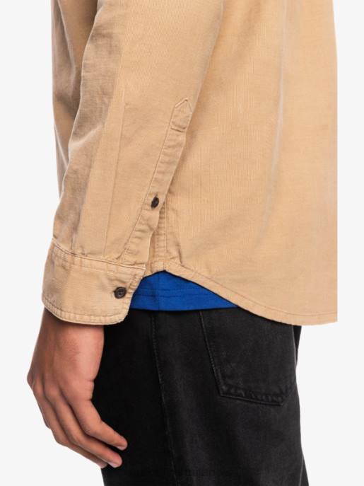 esso Quiksilver uomini camicia a maniche lunghe con scia di fumo tannino HTZR1224
