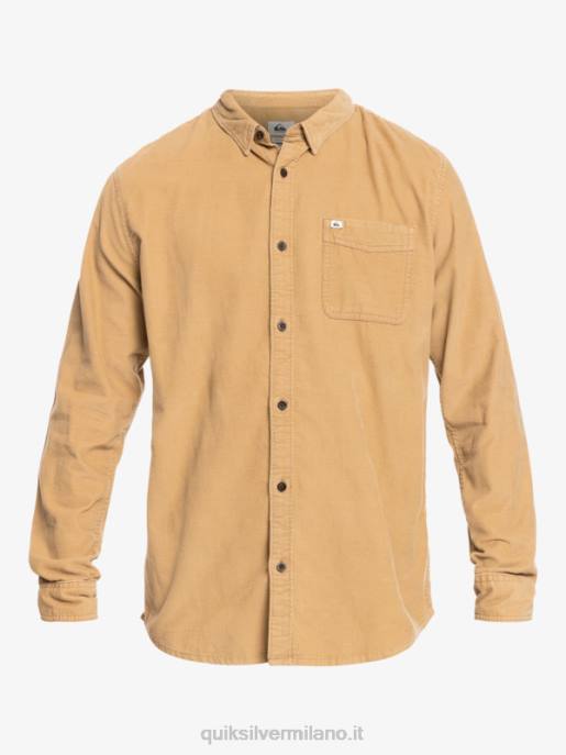 esso Quiksilver uomini camicia a maniche lunghe con scia di fumo tannino HTZR1224
