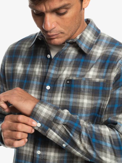 esso Quiksilver uomini camicia a maniche lunghe elasticizzata cramond cramond di foglie di vite HTZR1048