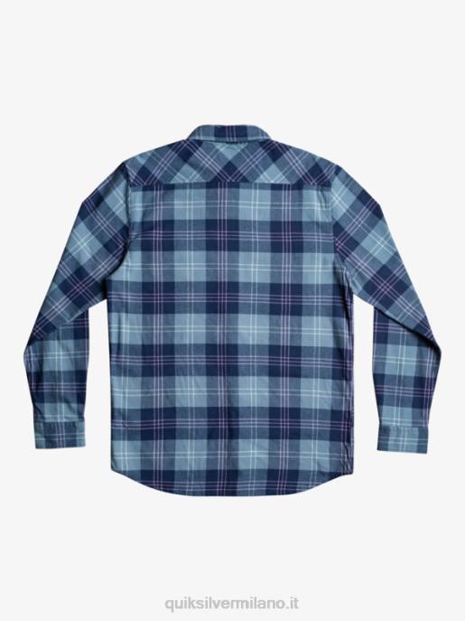 esso Quiksilver uomini camicia a maniche lunghe elasticizzata harelaw harelaw blu provenzale HTZR1509