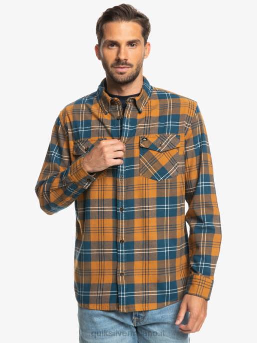 esso Quiksilver uomini camicia a maniche lunghe elasticizzata harelaw harelaw di zucchero di canna HTZR1508