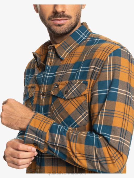 esso Quiksilver uomini camicia a maniche lunghe elasticizzata harelaw harelaw di zucchero di canna HTZR1508