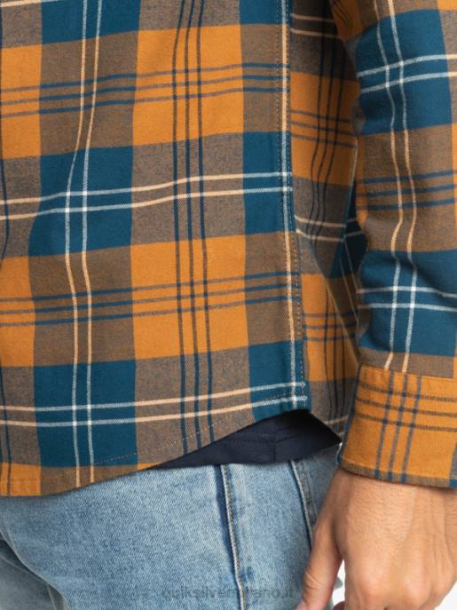 esso Quiksilver uomini camicia a maniche lunghe elasticizzata harelaw harelaw di zucchero di canna HTZR1508