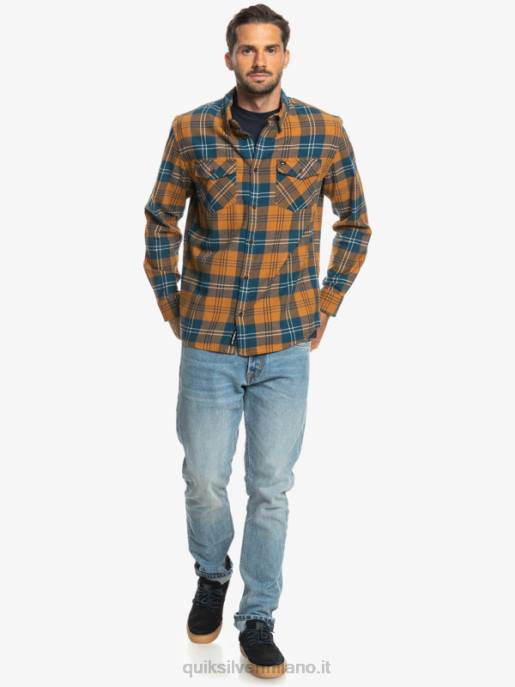 esso Quiksilver uomini camicia a maniche lunghe elasticizzata harelaw harelaw di zucchero di canna HTZR1508