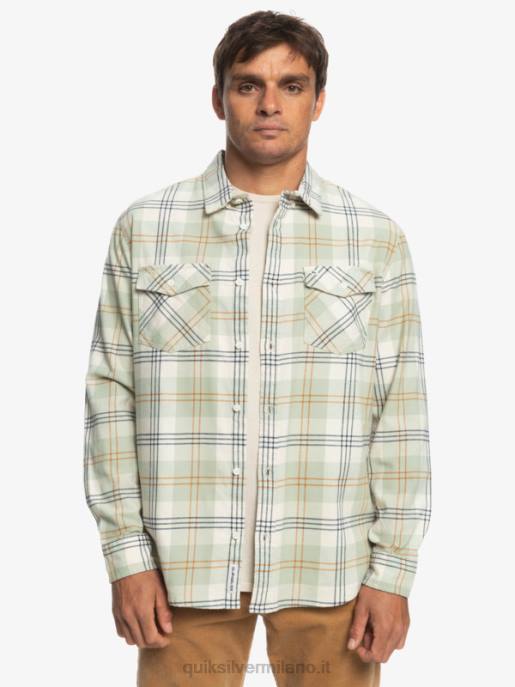 esso Quiksilver uomini camicia a maniche lunghe elasticizzata harelaw leprelegge della salvia del deserto HTZR1510