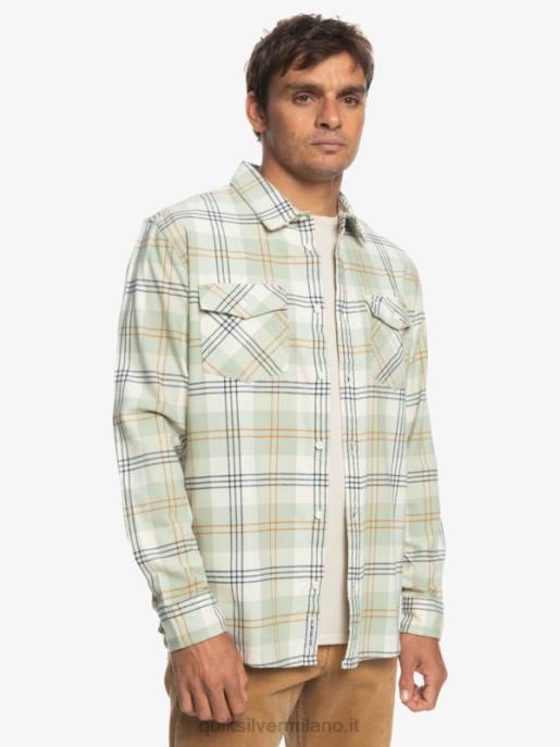 esso Quiksilver uomini camicia a maniche lunghe elasticizzata harelaw leprelegge della salvia del deserto HTZR1510