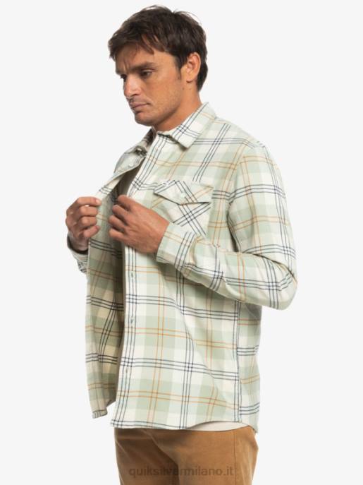 esso Quiksilver uomini camicia a maniche lunghe elasticizzata harelaw leprelegge della salvia del deserto HTZR1510
