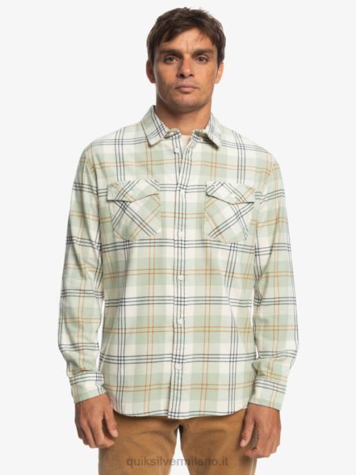 esso Quiksilver uomini camicia a maniche lunghe elasticizzata harelaw leprelegge della salvia del deserto HTZR1510
