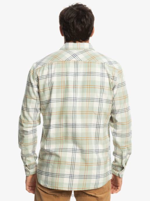 esso Quiksilver uomini camicia a maniche lunghe elasticizzata harelaw leprelegge della salvia del deserto HTZR1510
