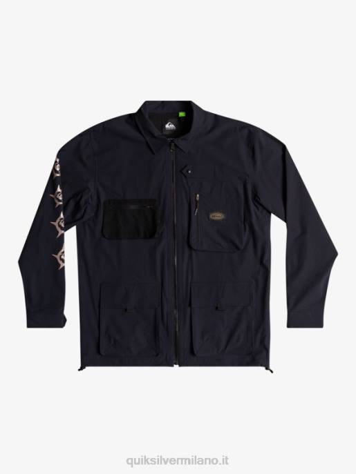 esso Quiksilver uomini camicia a maniche lunghe sotto il cielo nero HTZR1717