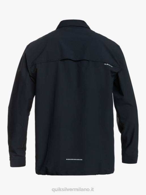 esso Quiksilver uomini camicia a maniche lunghe sotto il cielo nero HTZR1717