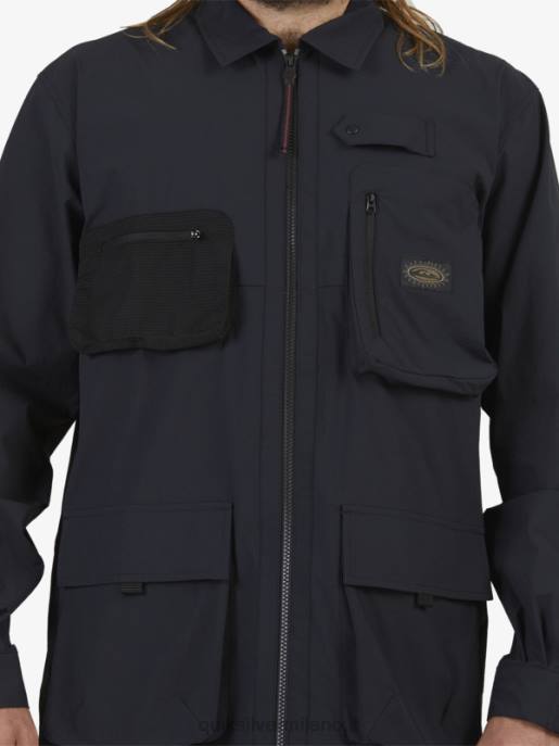 esso Quiksilver uomini camicia a maniche lunghe sotto il cielo nero HTZR1717