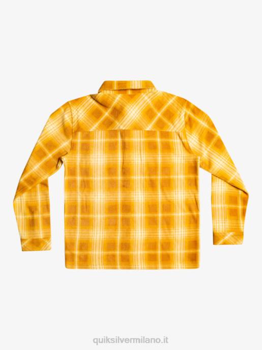 esso Quiksilver uomini camicia di flanella a maniche lunghe da surf days plaid di zucchero di canna HTZR1555
