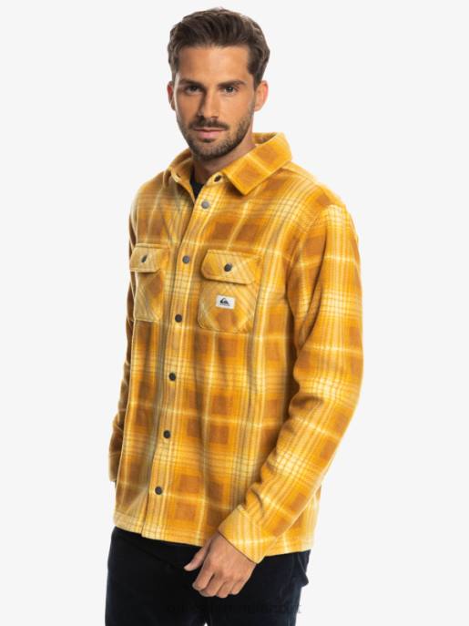 esso Quiksilver uomini camicia di flanella a maniche lunghe da surf days plaid di zucchero di canna HTZR1555