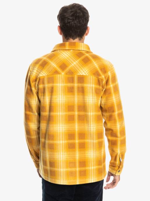 esso Quiksilver uomini camicia di flanella a maniche lunghe da surf days plaid di zucchero di canna HTZR1555
