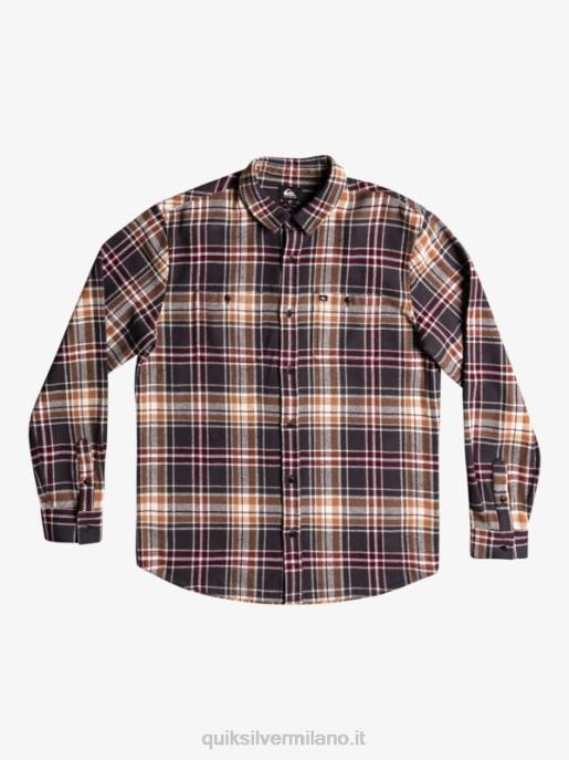 esso Quiksilver uomini camicia di flanella a maniche lunghe intrepide explorer fantasma intrepido HTZR1771