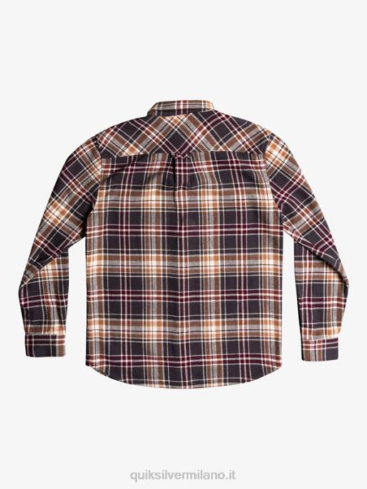esso Quiksilver uomini camicia di flanella a maniche lunghe intrepide explorer fantasma intrepido HTZR1771