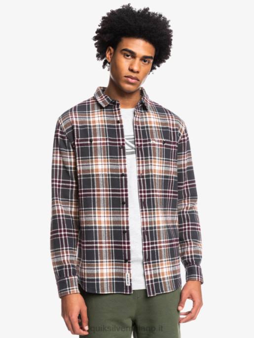 esso Quiksilver uomini camicia di flanella a maniche lunghe intrepide explorer fantasma intrepido HTZR1771