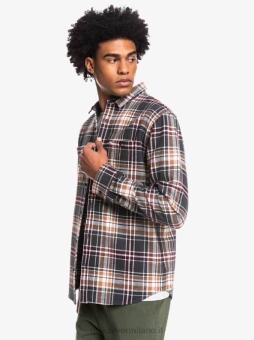esso Quiksilver uomini camicia di flanella a maniche lunghe intrepide explorer fantasma intrepido HTZR1771