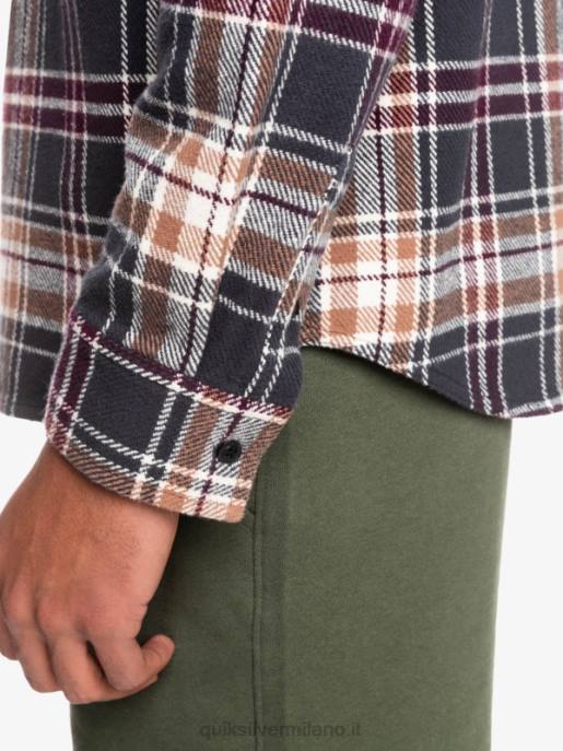 esso Quiksilver uomini camicia di flanella a maniche lunghe intrepide explorer fantasma intrepido HTZR1771