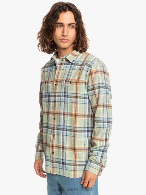 esso Quiksilver uomini camicia di flanella a maniche lunghe intrepide explorer saggio del deserto intrepido HTZR1772