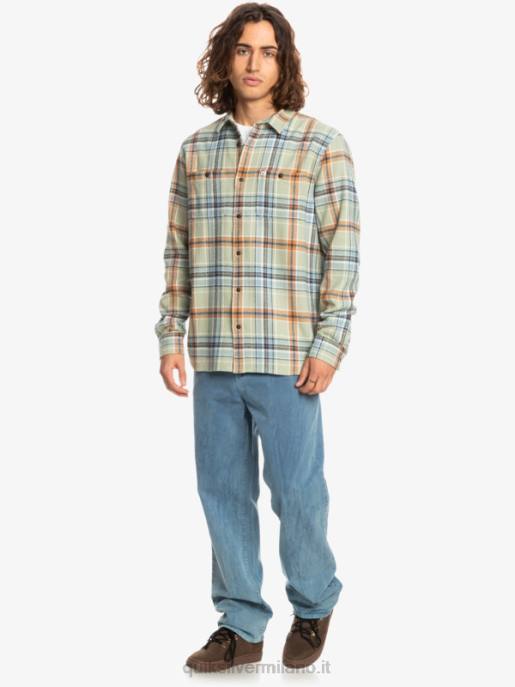 esso Quiksilver uomini camicia di flanella a maniche lunghe intrepide explorer saggio del deserto intrepido HTZR1772