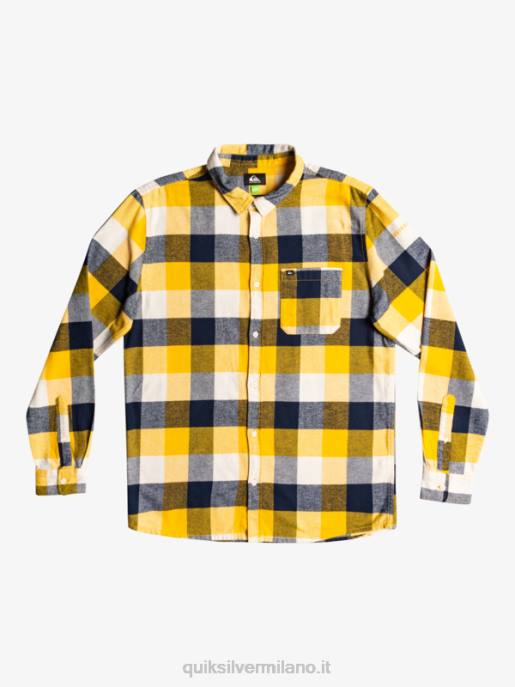 esso Quiksilver uomini camicia di flanella a maniche lunghe motherfly betulla madre mosca 223 HTZR1575