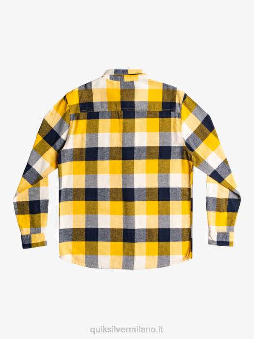 esso Quiksilver uomini camicia di flanella a maniche lunghe motherfly betulla madre mosca 223 HTZR1575