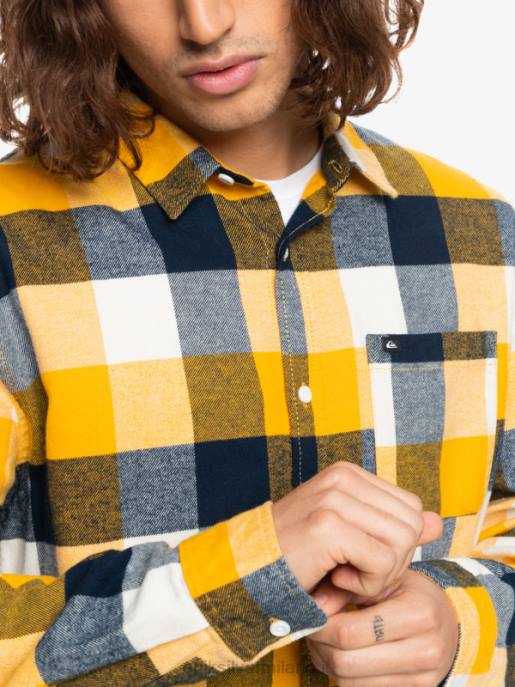 esso Quiksilver uomini camicia di flanella a maniche lunghe motherfly betulla madre mosca 223 HTZR1575