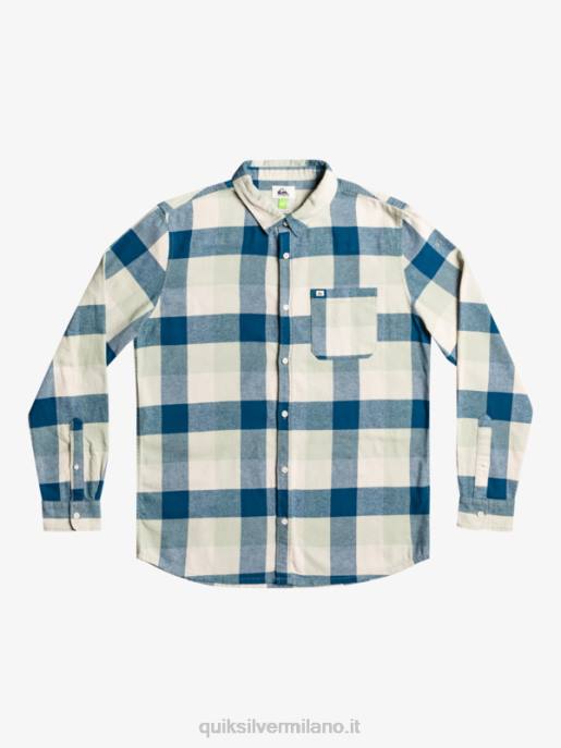 esso Quiksilver uomini camicia di flanella a maniche lunghe motherfly madre mosca della salvia del deserto HTZR1573