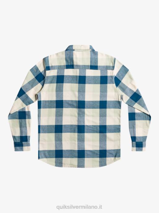 esso Quiksilver uomini camicia di flanella a maniche lunghe motherfly madre mosca della salvia del deserto HTZR1573