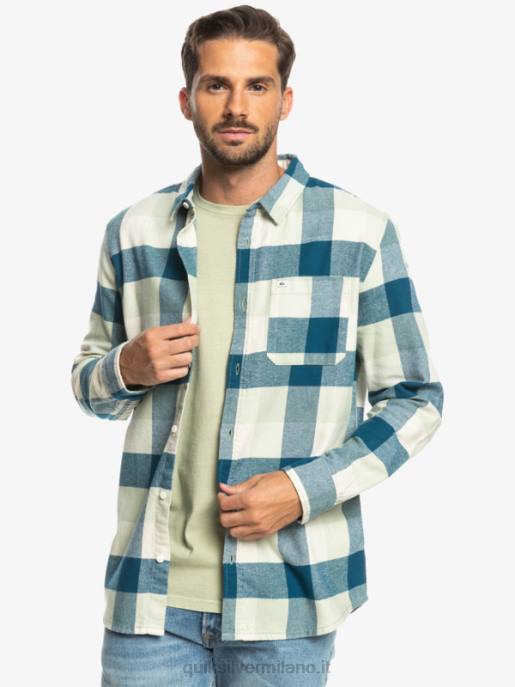 esso Quiksilver uomini camicia di flanella a maniche lunghe motherfly madre mosca della salvia del deserto HTZR1573