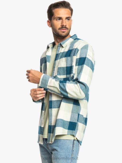 esso Quiksilver uomini camicia di flanella a maniche lunghe motherfly madre mosca della salvia del deserto HTZR1573