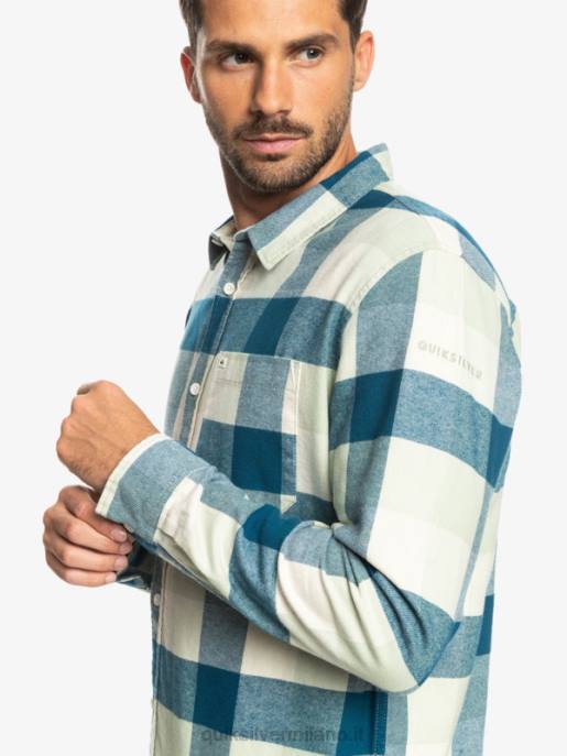 esso Quiksilver uomini camicia di flanella a maniche lunghe motherfly madre mosca della salvia del deserto HTZR1573