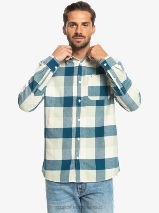 esso Quiksilver uomini camicia di flanella a maniche lunghe motherfly madre mosca della salvia del deserto HTZR1573