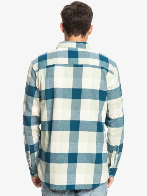 esso Quiksilver uomini camicia di flanella a maniche lunghe motherfly madre mosca della salvia del deserto HTZR1573