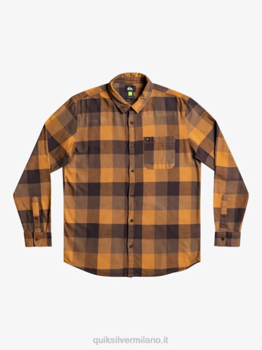 esso Quiksilver uomini camicia di flanella a maniche lunghe motherfly madre mosca dello zucchero di canna HTZR1574