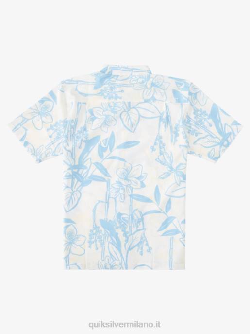 esso Quiksilver uomini camicia hawaiana di modi sciolti di waterman bianchi modi sciolti HTZR1327