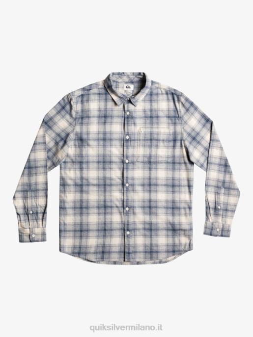esso Quiksilver uomini camicia in flanella elasticizzata a maniche lunghe ganaway di betulla HTZR1768