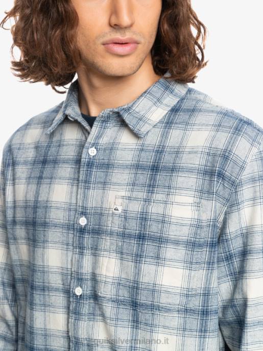 esso Quiksilver uomini camicia in flanella elasticizzata a maniche lunghe ganaway di betulla HTZR1768
