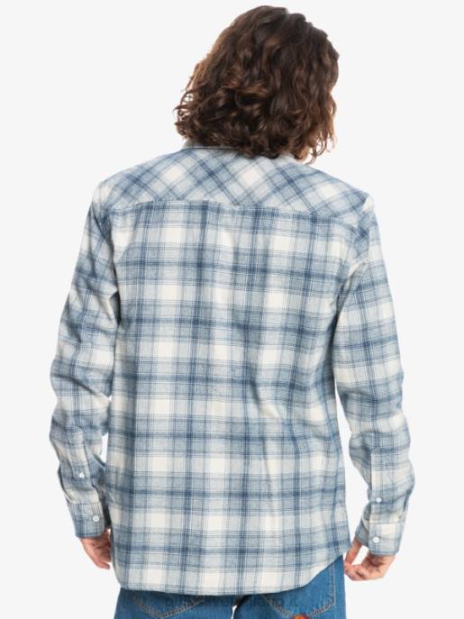 esso Quiksilver uomini camicia in flanella elasticizzata a maniche lunghe ganaway di betulla HTZR1768