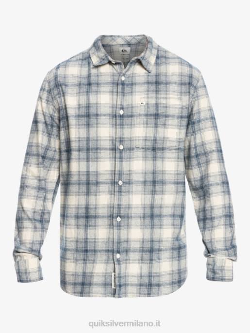 esso Quiksilver uomini camicia in flanella elasticizzata a maniche lunghe ganaway di betulla HTZR1768