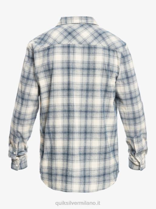 esso Quiksilver uomini camicia in flanella elasticizzata a maniche lunghe ganaway di betulla HTZR1768
