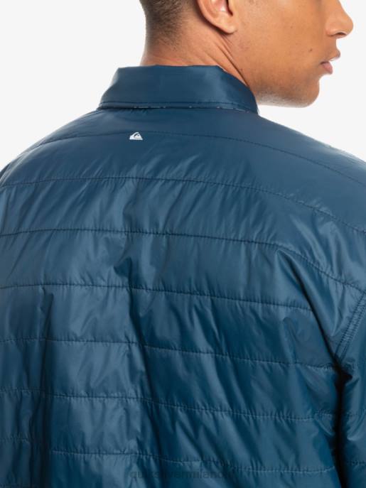 esso Quiksilver uomini camicia in flanella reversibile isolante per arrampicata libera insegna blu salita libera HTZR1702