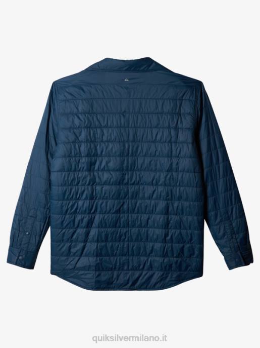 esso Quiksilver uomini camicia in flanella reversibile isolante per arrampicata libera insegna blu salita libera HTZR1702