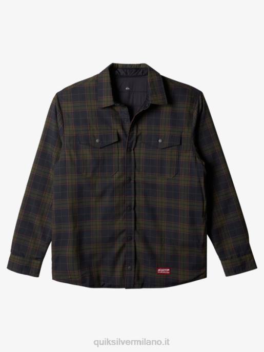 esso Quiksilver uomini camicia in flanella reversibile isolante per arrampicata libera salita in libera fantasma HTZR1703