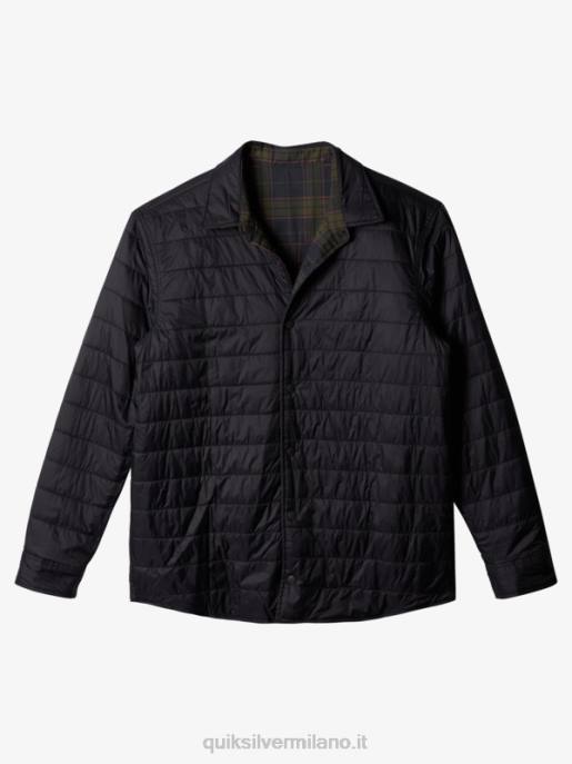 esso Quiksilver uomini camicia in flanella reversibile isolante per arrampicata libera salita in libera fantasma HTZR1703