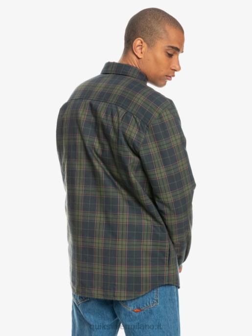 esso Quiksilver uomini camicia in flanella reversibile isolante per arrampicata libera salita in libera fantasma HTZR1703