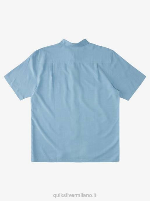 esso Quiksilver uomini camicia premium antirughe waterman tahiti palms blu crepuscolo HTZR870